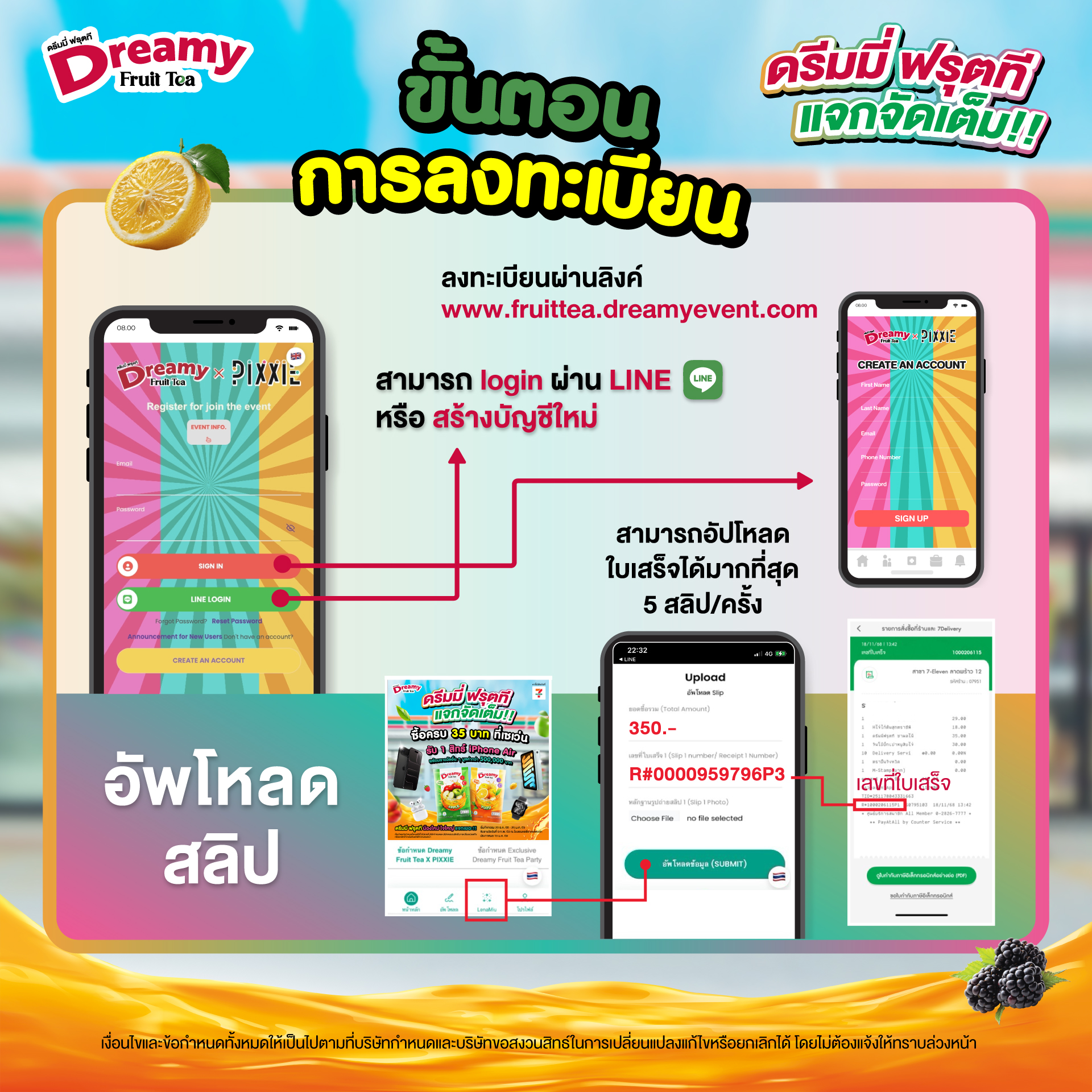 ขั้นตอนการลงทะเบียน